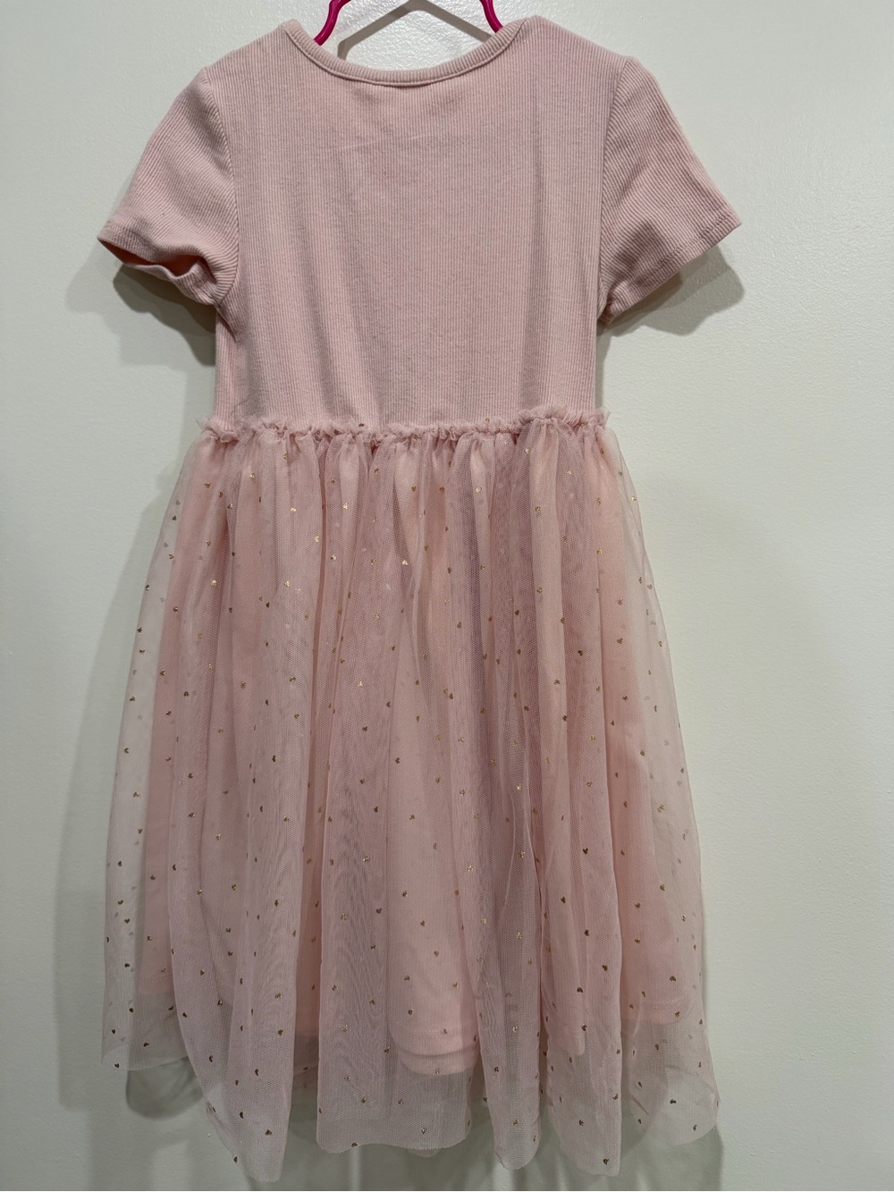 H&M kids Light Pink Ribbed Crewneck Dress - Picture 2 of 3